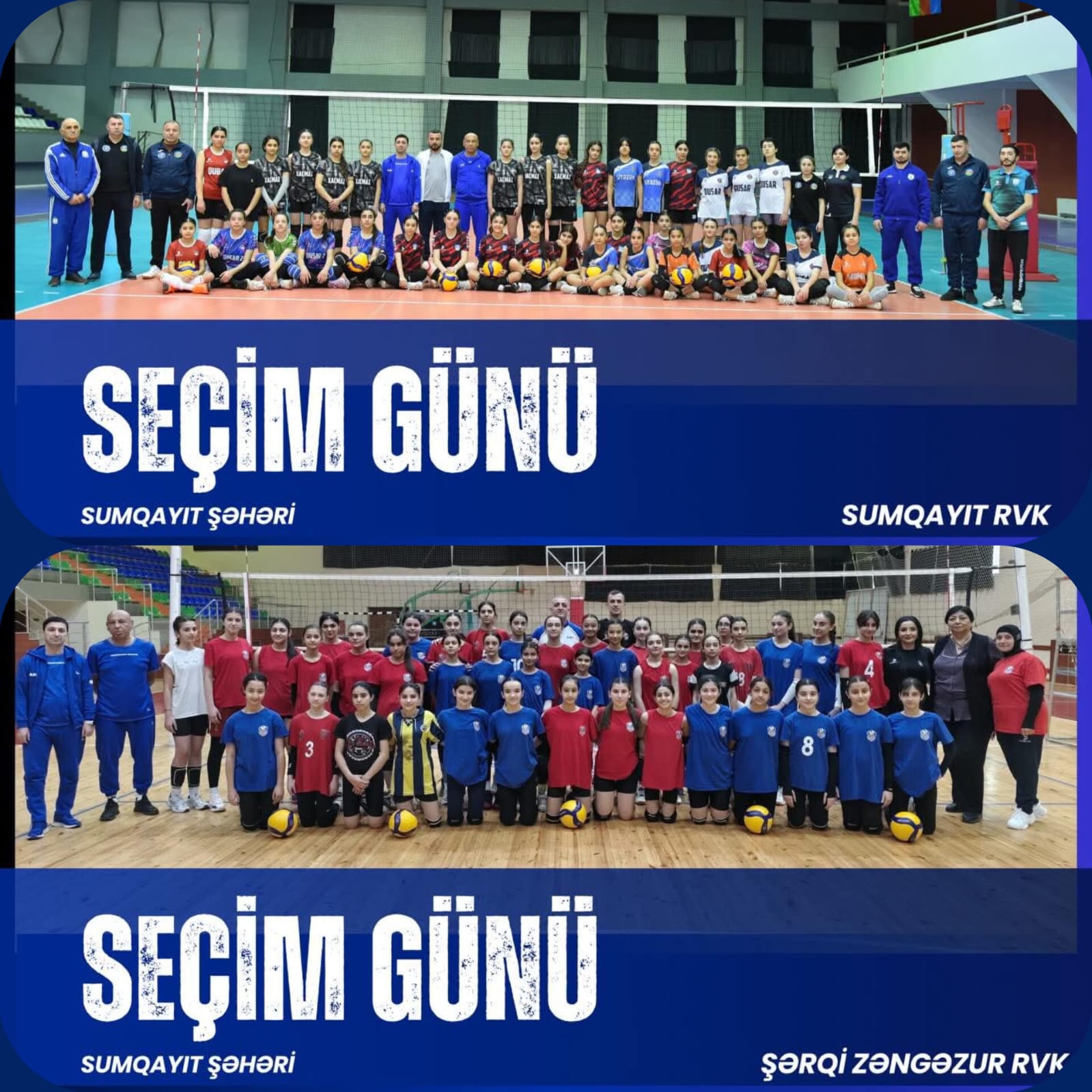 Azərbaycan Voleybol Federasiyası (AVF) yeniyetmə və gənc voleybolçular arasında seleksiya prosesini davam etdirir.
                                  