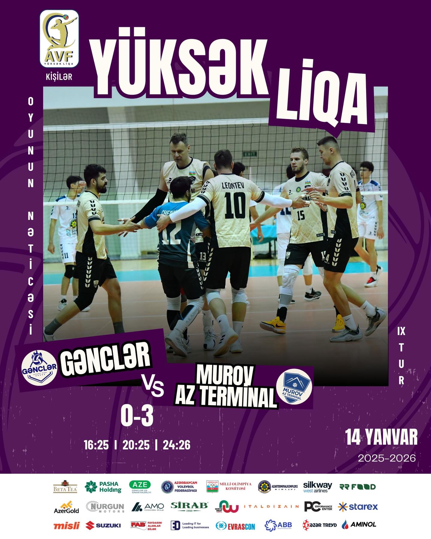       Kişi voleybolçuların Yüksək Li