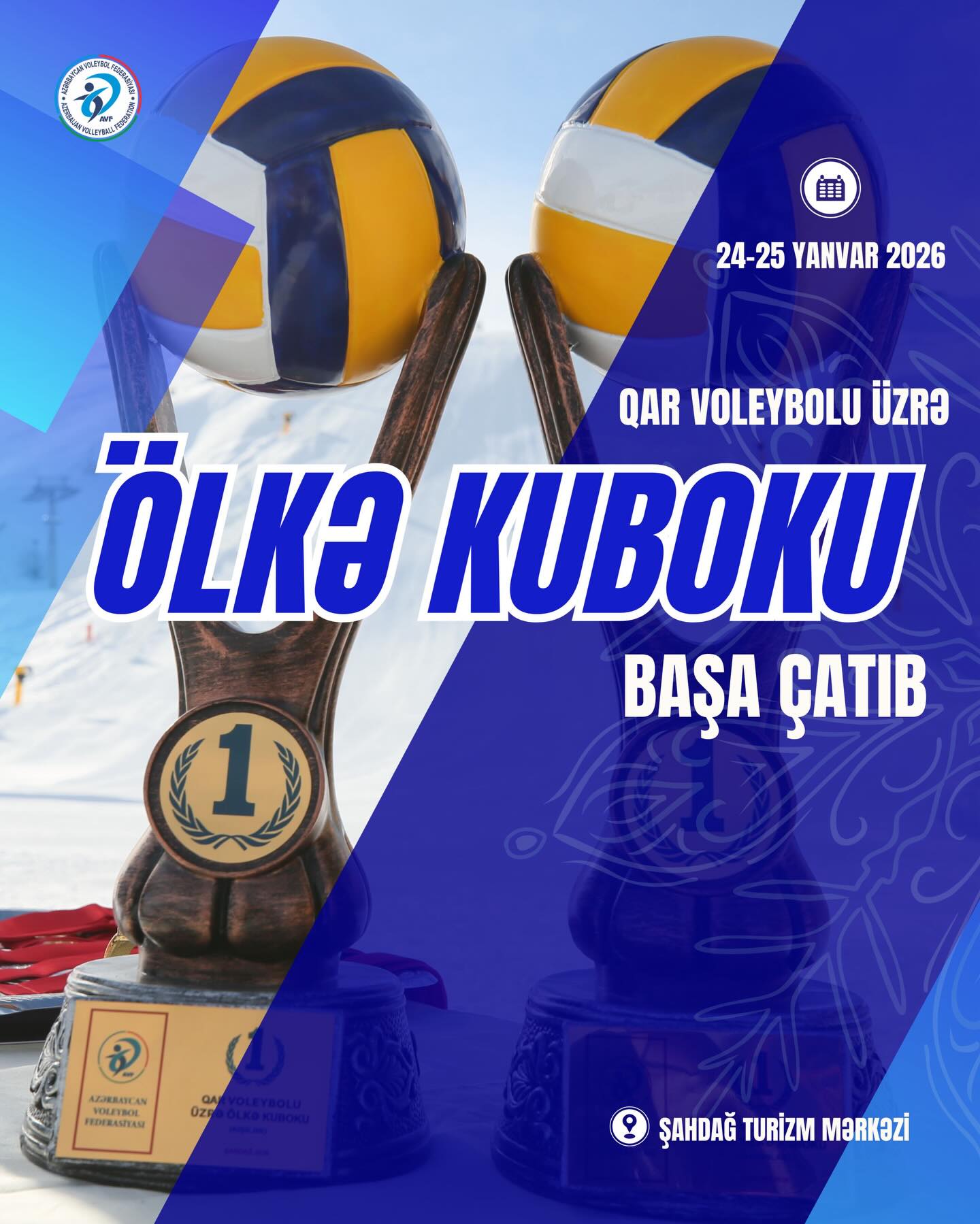 Qar voleybolu üzrə ölkə kuboku başa çatıb.