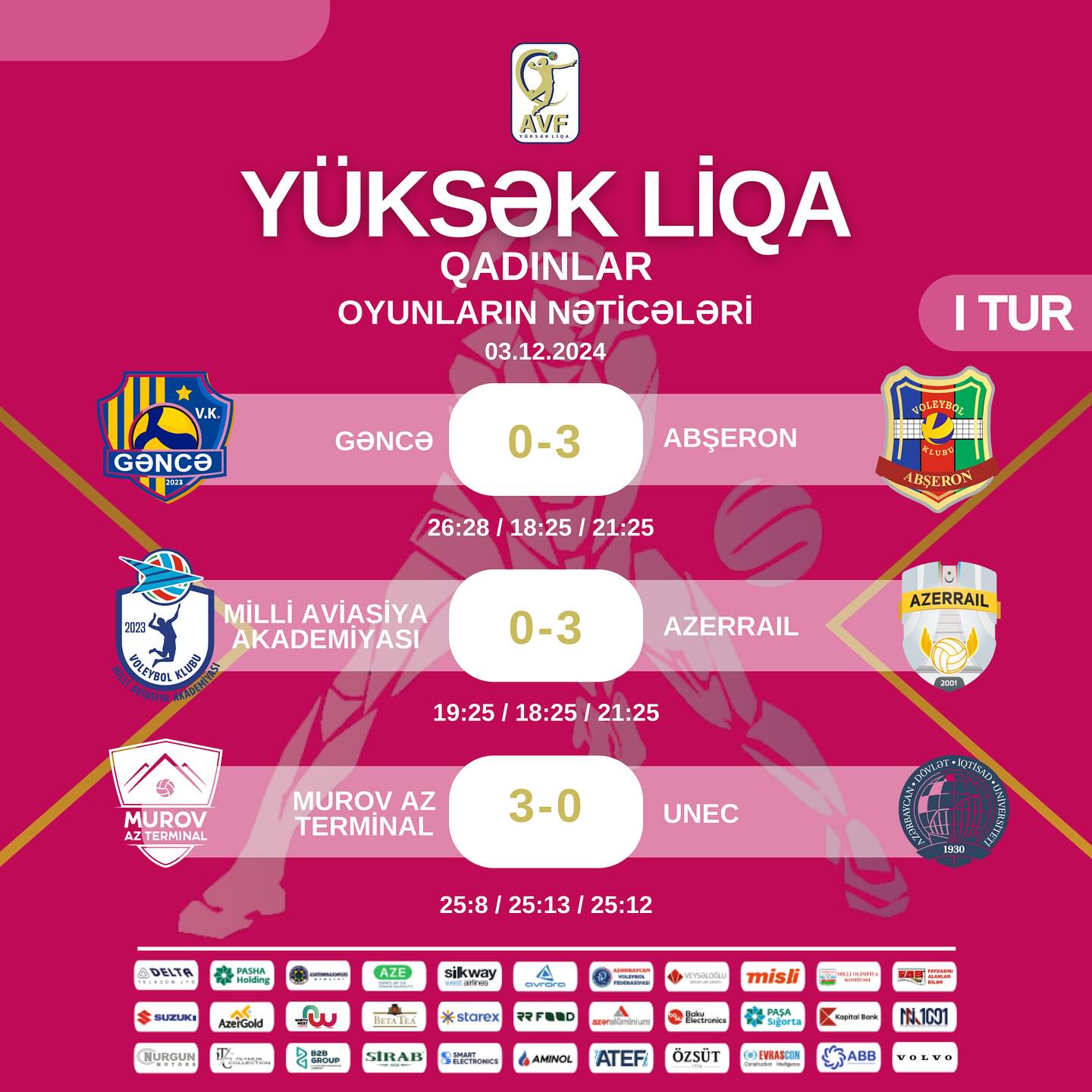 Qadın voleybolçular arasında Yüksək Liqa start götürüb
                                  