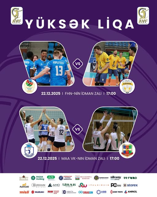 Qadın və kişi voleybolçuların Yüksək Liqalarında növbəti oyunlar dekabrın 22-də keçiriləcək.