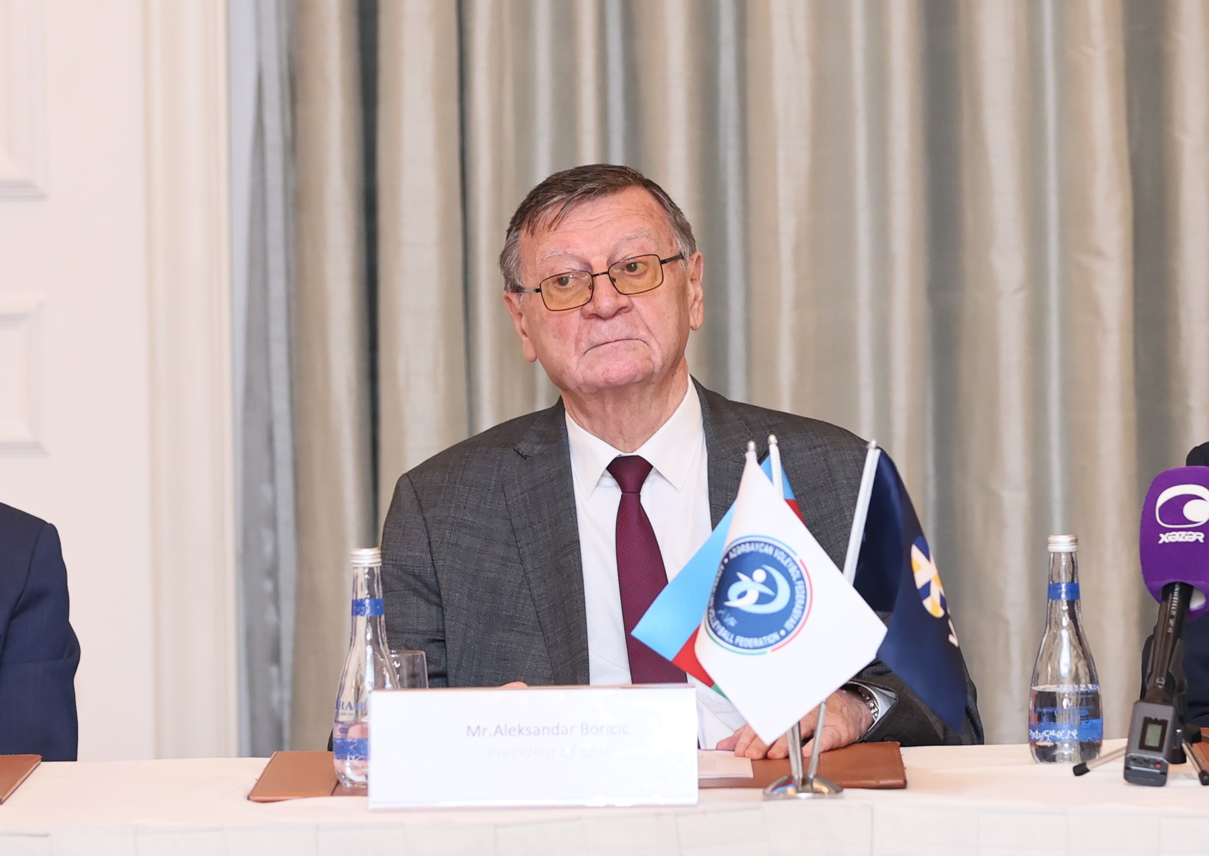 Avropa Voleybol Konfederasiyasının (CEV) prezidenti Aleksandar Boriçiç
                                  